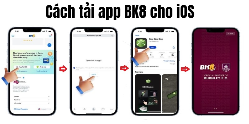 Hướng dẫn tải app BK8 dành cho iPhone/ iPad